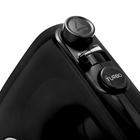 Миксер BRAYER 1303BR-BK, ручной, 500 Вт, 5 скоростей, 2 пары насадок, турборежим, чёрный - Фото 4