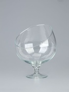 УЦЕНКА Ваза "Роджер" бокал с косым срезом d-15см, h-16см v-0,35л 1681 прозрачная - Фото 2