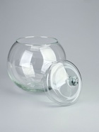 УЦЕНКА Ваза "Шаровая" 5л с крышкой горл.d-16, 20х23 см (без крышки h-17см) прозрачная - Фото 2