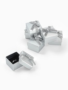 Набор коробочек под кольцо 6 шт. «Сияние», 5×5 см, (полезная часть 4.5×4.5 см), цвет серебро - Фото 1