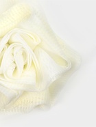 Мочалка для тела Доляна «Роза», 50 г, белая  (артикул 10943806)  большой выбор товаров оптом и в розницу по низким ценам с доставкой