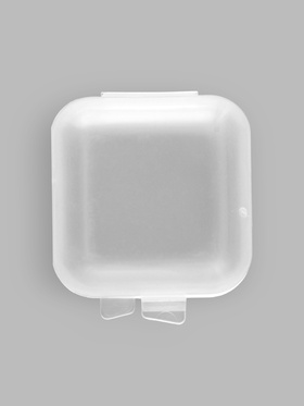 Бокс для хранения мелочей, 3.5×3.5×1.8 см, пластиковый, прозрачный