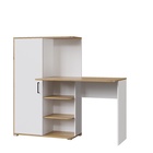 УЦЕНКА Стол компьютерный «Лайт», 1420×356×1282 мм, цвет белый/дуб золотой - Фото 1