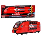 УЦЕНКА Аэроэкспресс пластик свет-звук 30см, инерц, AIRSHUTTLE-30PL-RD - Фото 1