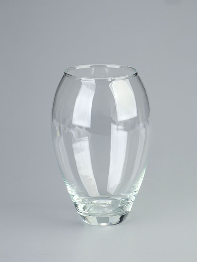 УЦЕНКА Ваза "Клавдия" средняя d-9см 20х12см, 1,6л прозрачная