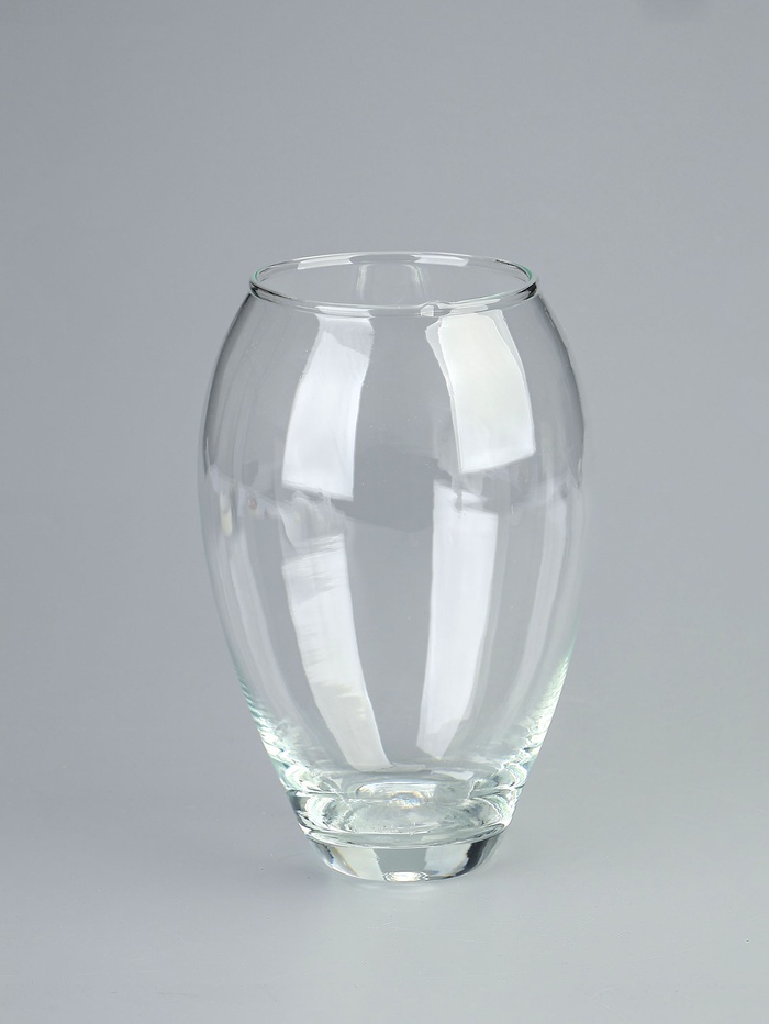 УЦЕНКА Ваза "Клавдия" средняя d-9см 20х12см, 1,6л прозрачная - Фото 1
