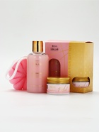 Подарочный набор: гель для душа, соль в банке и мочалка ракушка, URAL LAB - фото 121582626