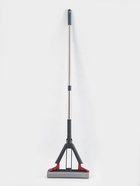 Швабра PVA со складным отжимом, стальной 2-х секционный черенок, высота 115 см, чёрно-красная - Фото 1