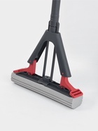 Швабра PVA со складным отжимом, стальной 2-х секционный черенок, высота 115 см, чёрно-красная - Фото 2