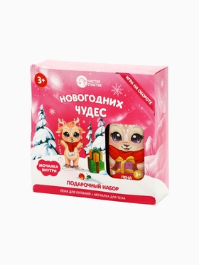 {{photo.Alt || photo.Description || 'УЦЕНКА Подарочный набор «Новогодних чудес», пена для ванны и мочалка для тела, ваниль'}}