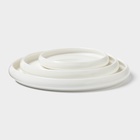 УЦЕНКА Набор тарелок Magistro OliveQueen, 3 шт., d=14 см, d=19 см, d=23 см, 23×23×10 см - Фото 4