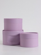 УЦЕНКА Набор подарочных коробок 3 в 1, завальцованные «Сиреневый»,16×10.14×9.13×8.5 см 10990718