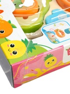 УЦЕНКА ЗАБИЯКА Музыкальная игрушка "Бизидоска" SL-07255 фрукты, звук, свет,цвет МИКС 10990728