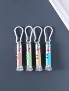 Фонарик - лазер брелок для ключей на карабине «Цветок», пастель, 2.5×2.5×8 см, МИКС - Фото 1