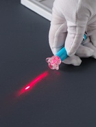 Фонарик - лазер брелок для ключей на карабине «Цветок», пастель, 2.5×2.5×8 см, МИКС - Фото 8