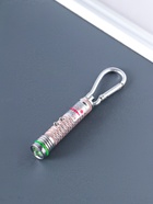 Фонарик - лазер брелок для ключей на карабине «Чёрточки», 2 диода, пастель, 1.5×1.5×7 см, МИКС - Фото 2