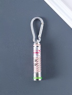 Фонарик - лазер брелок для ключей на карабине «Чёрточки», 2 диода, пастель, 1.5×1.5×7 см, МИКС - Фото 3
