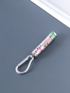 Фонарик - лазер брелок для ключей на карабине «Чёрточки», 2 диода, пастель, 1.5×1.5×7 см, МИКС - Фото 4