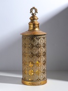 Подсвечник на 1 свечу «Фонарь. Ромашки», металл под золото, d=14 см, 19×19×54.5 см - Фото 1