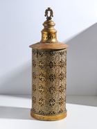 Подсвечник на 1 свечу «Фонарь. Ромашки», металл под золото, d=14 см, 19×19×54.5 см - Фото 3