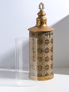 Подсвечник на 1 свечу «Фонарь. Ромашки», металл под золото, d=14 см, 19×19×54.5 см  (артикул 10962074)  большой выбор товаров оптом и в розницу по низким ценам с доставкой