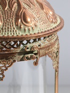 Подсвечник на 1 свечу «Фонарь. Перья», металл под медь с белой патиной, d=12.5 см, 18×18×42 см  (артикул 10962075)  большой выбор товаров оптом и в розницу по низким ценам с доставкой