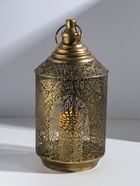 Подсвечник на 1 свечу «Фонарь. Вереск», металл под золото, d=8 см, 16×16×31.5 см  (артикул 10962077)  большой выбор товаров оптом и в розницу по низким ценам с доставкой