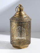 Подсвечник на 1 свечу «Фонарь. Вереск», металл под золото, d=8 см, 16×16×31.5 см  (артикул 10962077)  большой выбор товаров оптом и в розницу по низким ценам с доставкой