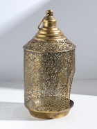 Подсвечник на 1 свечу «Фонарь. Вереск», металл под золото, d=8 см, 16×16×31.5 см - Фото 5