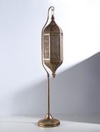 Подсвечник на 1 свечу «Арабская ночь», металл под золото с белой патиной, d=9.5 см, 19×19×108 см  (артикул 10962082)  большой выбор товаров оптом и в розницу по низким ценам с доставкой