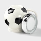 УЦЕНКА Кружка «Футбольный мяч» 380 мл. с крышкой 13×10×10 см - Фото 3