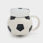 УЦЕНКА Кружка «Футбольный мяч» 380 мл. с крышкой 13×10×10 см - Фото 4