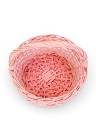 Корзина плетёная для хранения Vite, с ручкой, розовая, набор 2 шт. - Фото 8