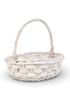 Корзина плетёная для хранения Alba, с ручкой, белая, набор 2 шт.  (артикул 10985181)  большой выбор товаров оптом и в розницу по низким ценам с доставкой