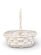 Корзина плетёная для хранения Alba, с ручкой, белая, набор 2 шт.  (артикул 10985181)  большой выбор товаров оптом и в розницу по низким ценам с доставкой