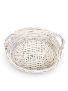 Корзина плетёная для хранения Alba, с ручкой, белая, набор 2 шт.  (артикул 10985181)  большой выбор товаров оптом и в розницу по низким ценам с доставкой