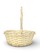 Корзина плетёная для хранения Rama, с ручкой, бежевая, набор 3 шт. - Фото 4