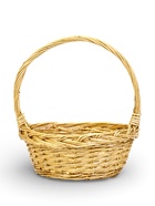 Корзина плетёная для хранения Fibre, с ручкой, бежевая, набор 3 шт.  (артикул 10985185)  большой выбор товаров оптом и в розницу по низким ценам с доставкой