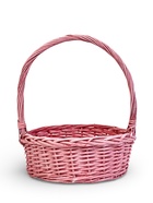 Корзина плетёная для хранения Yute, с ручкой, розовая, набор 3 шт. - Фото 2