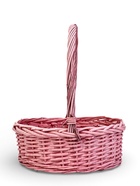 Корзина плетёная для хранения Yute, с ручкой, розовая, набор 3 шт. - Фото 4