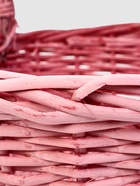 Корзина плетёная для хранения Yute, с ручкой, розовая, набор 3 шт. - Фото 5