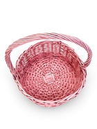 Корзина плетёная для хранения Yute, с ручкой, розовая, набор 3 шт. - Фото 8