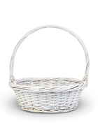 Корзина плетёная для хранения Brisa, с ручкой, белая, набор 3 шт.  (артикул 10985188)  большой выбор товаров оптом и в розницу по низким ценам с доставкой