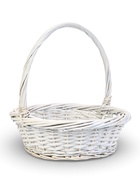 Корзина плетёная для хранения Brisa, с ручкой, белая, набор 3 шт.  (артикул 10985188)  большой выбор товаров оптом и в розницу по низким ценам с доставкой