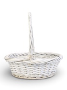 Корзина плетёная для хранения Brisa, с ручкой, белая, набор 3 шт.  (артикул 10985188)  большой выбор товаров оптом и в розницу по низким ценам с доставкой