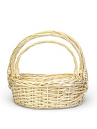 Корзина плетёная для хранения Liana, с ручкой, бежевая, набор 3 шт.  (артикул 10985191)  большой выбор товаров оптом и в розницу по низким ценам с доставкой