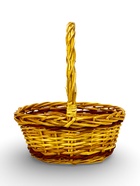 Корзина плетёная для хранения Vento, с ручкой, коричневая, набор 3 шт.  (артикул 10985194)  большой выбор товаров оптом и в розницу по низким ценам с доставкой