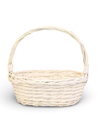 Корзина плетёная для хранения Tenda, с ручкой, белая, набор 3 шт. - Фото 2