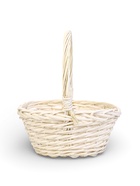 Корзина плетёная для хранения Tenda, с ручкой, белая, набор 3 шт. - Фото 4