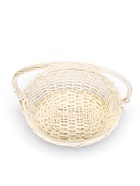 Корзина плетёная для хранения Tenda, с ручкой, белая, набор 3 шт. - Фото 8